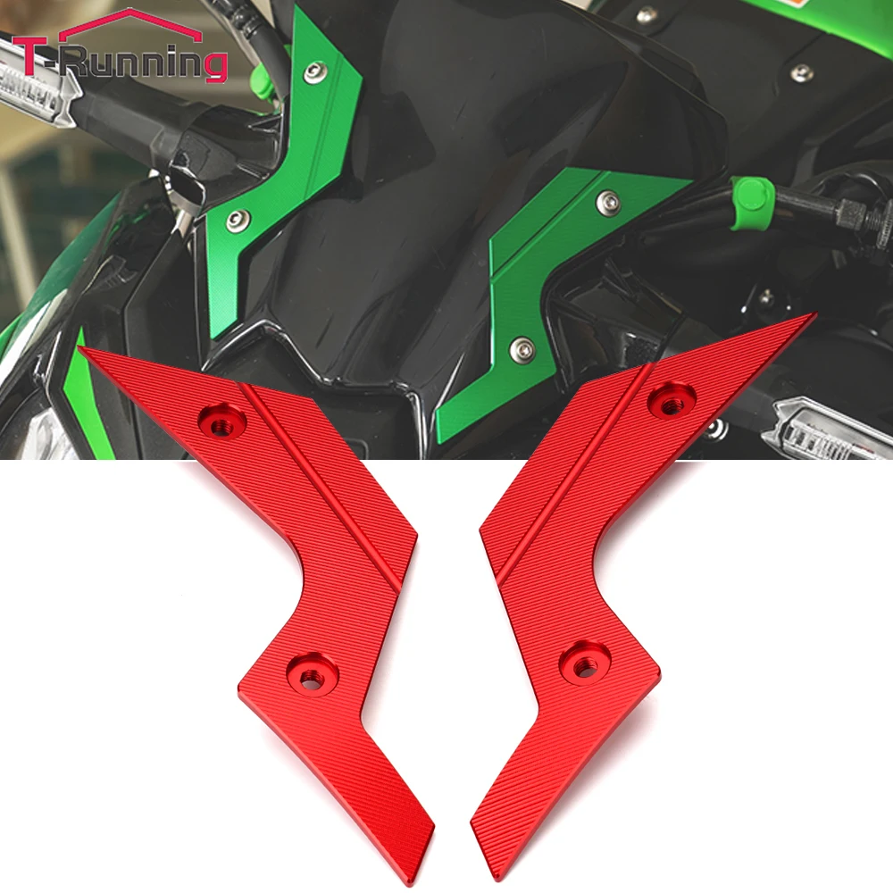 Tela de pára-brisa CNC para motocicleta, placa de capa decorativa para Kawasaki Z900 Z 900 Z650 ABS SE 2020-2023 2024