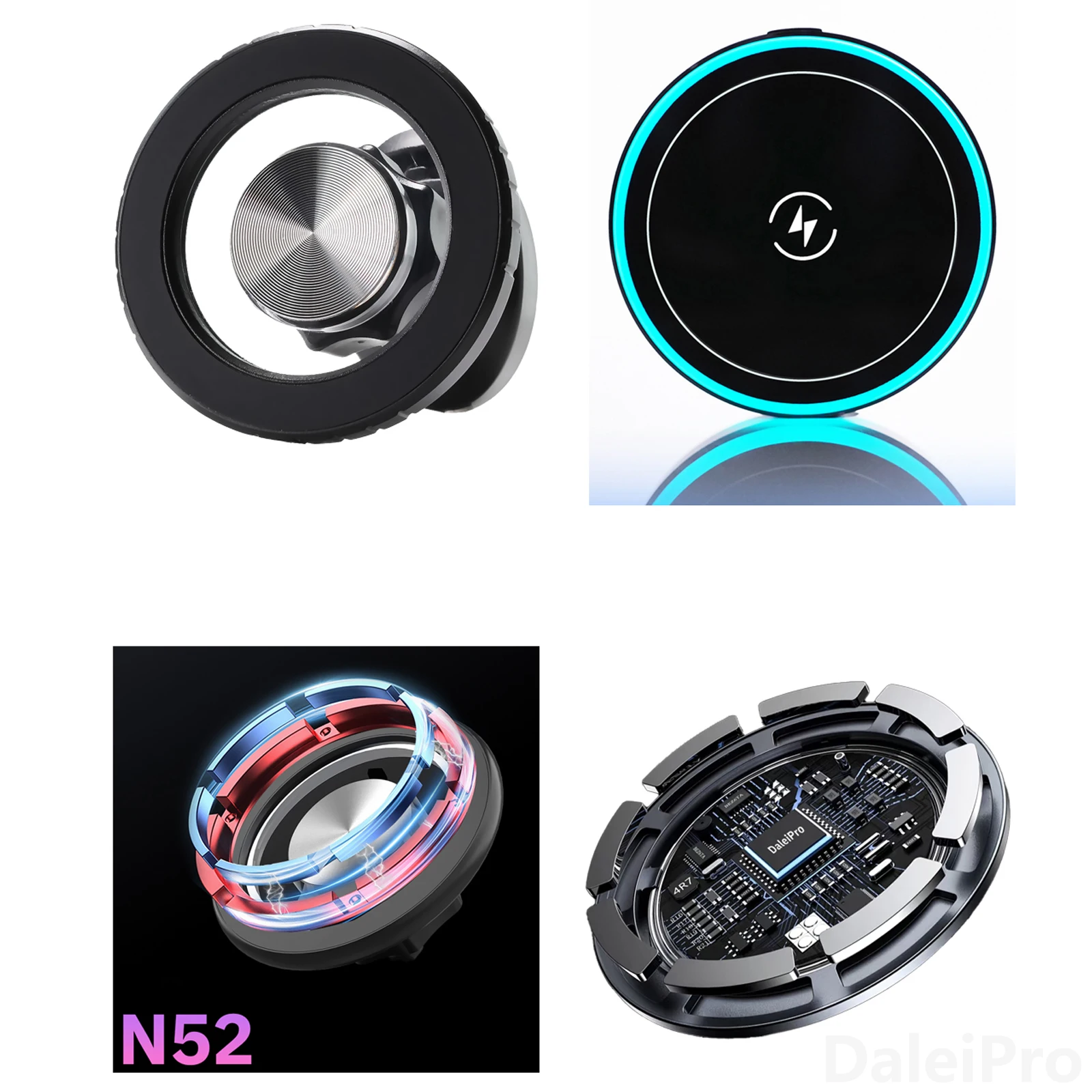 Für Toyota Prado LC250 250 2024 2025 Multifunktionale Aufbewahrungsbox Dual Telefon Halter Auto Magnetische Telefon Halter Magsafe Ladegerät – Detail 13