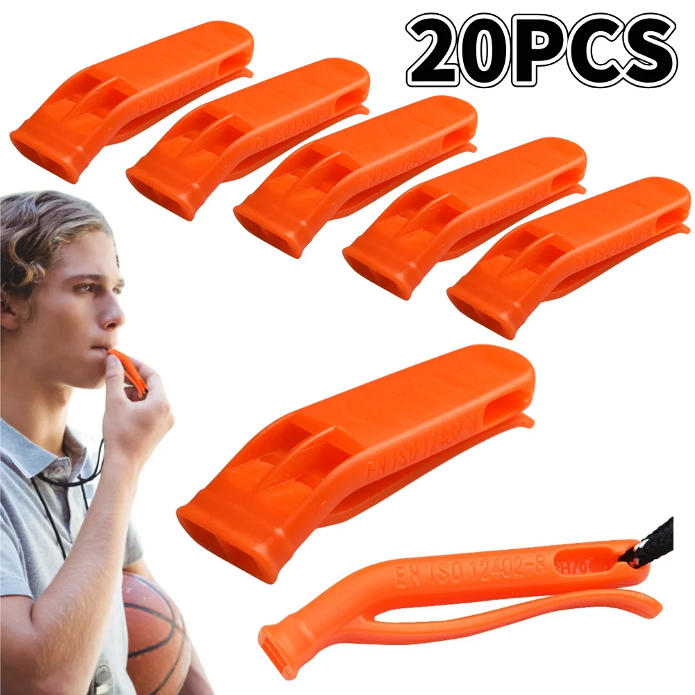 1/5/10pcs Survival Loud Whistle Multifunction Outdoor Emergency Whistle Double Pipe Rescue Whistle for Outdoor Sports