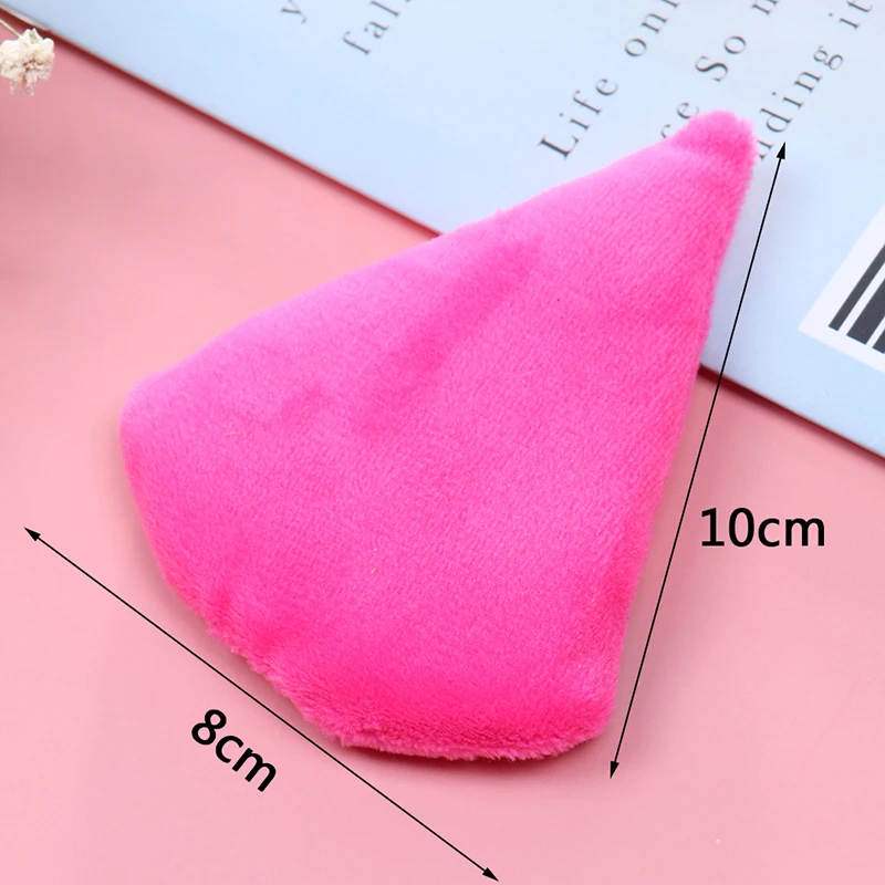 Triangle velours cosmétique bouffée Mini beauté éponge fond de teint humide maquillage bouffée outil
