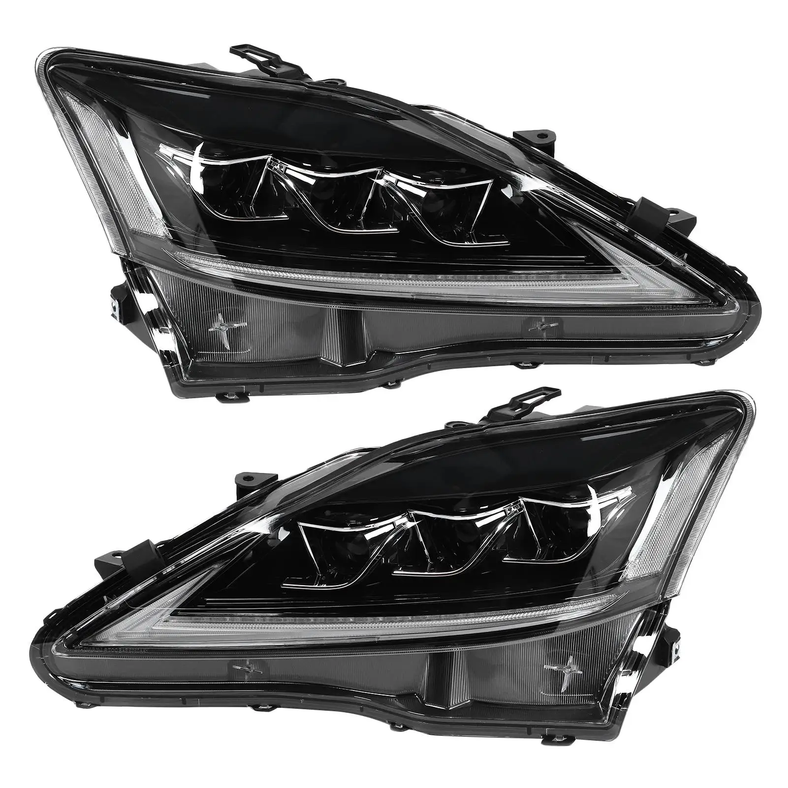 

VLAND Full LED Projector Dynamic Headlights Clear Lens Fit for IS250 IS350 ISF 2006-2013 RHD