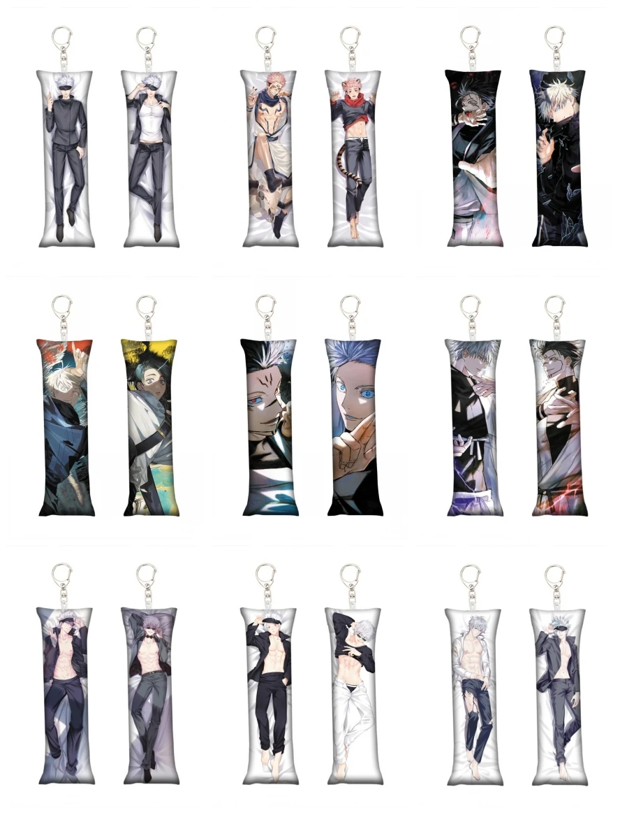 Anime Itadori Yuji Fushiguro Megumi Satoru Gojo Ryomen Ryome Cosplay 5X15cm Mini Dakimakura Pillow Case Hugging Body Prop