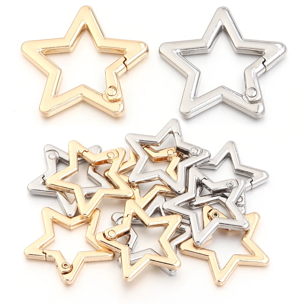 5pcs/lot Alloy Hollow Star Sha - Jewelry Making Chain 评论和价格
