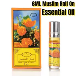 6ML Moslim Roll On Essentiële Olie Parfum Bloemen Notities Blijvende Geur Vrouwen Mannen Alcohol Gratis Parfums Lichaam Ontgeuring