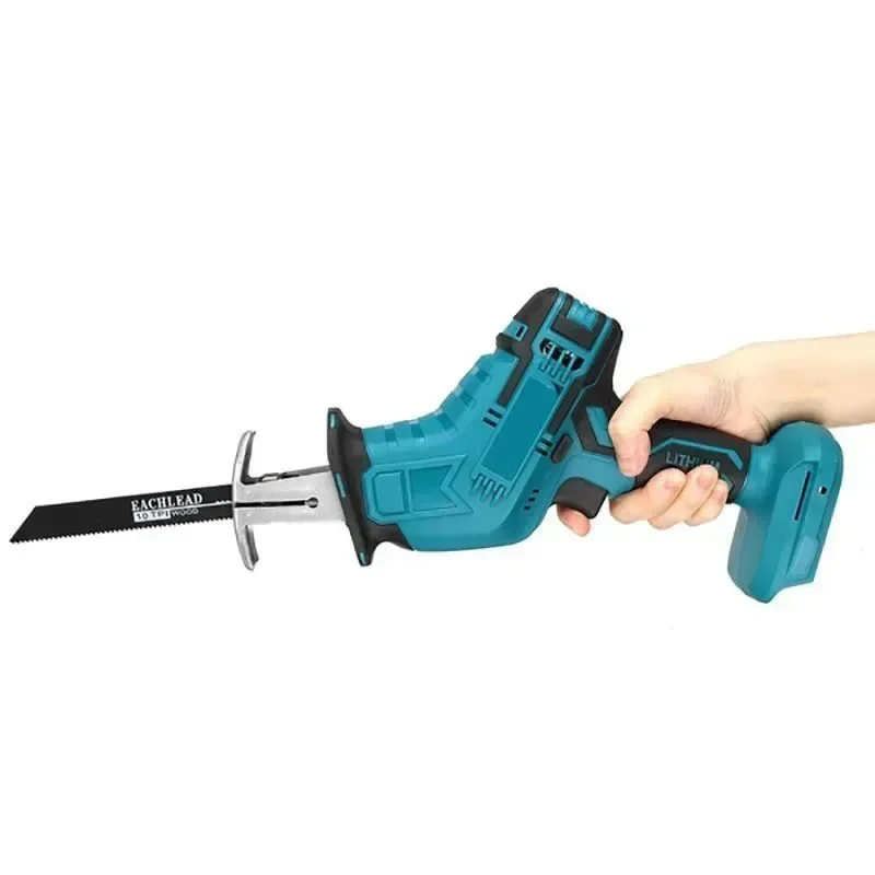 Multifunctional Cordless Electric Reciprocating Saw For Makita Adjustable Speed Chainsaw Wood Metals Pipe Cutting Reciprocating