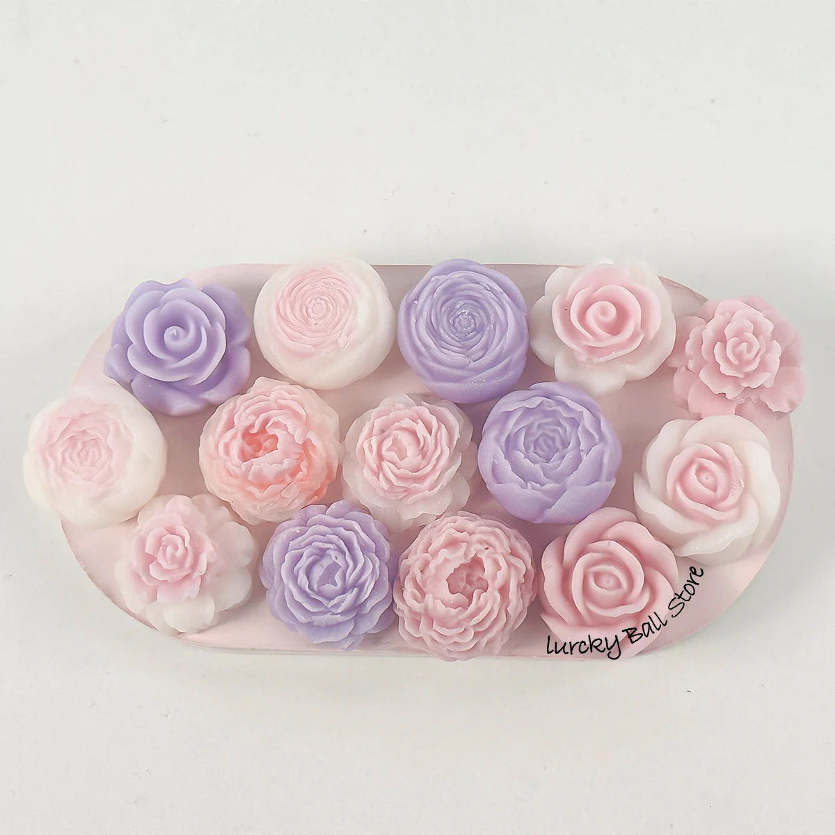 Flower Series Silicone Candle Mold Home Handmade Gifts Rose Peony Scented Candle Making Supplies DIY Chocolate Cake Baking Tools