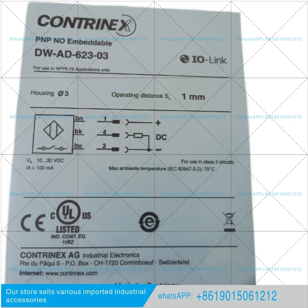 DW-AD-623-03 CONTRINEX sensor is new
