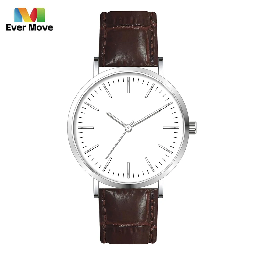 Ever Move Luxury Women Watches 2023 New Stylish Retro Minimalist Business Ladies Quartz Watch Leather Clock Gifts Reloj Mujer