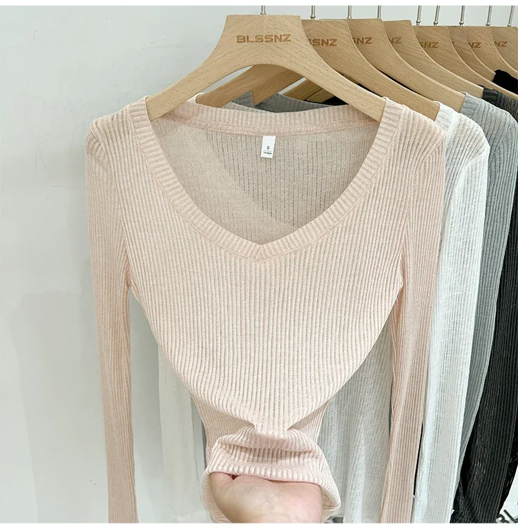 2026 Sommer Neuer Lässiger Stil Transparentes Dünnes Durchsichtiges Überzug-Top Damen T-Shirt V-Ausschnitt Sonnenschutz Langarm T-Shirt – Detail 14
