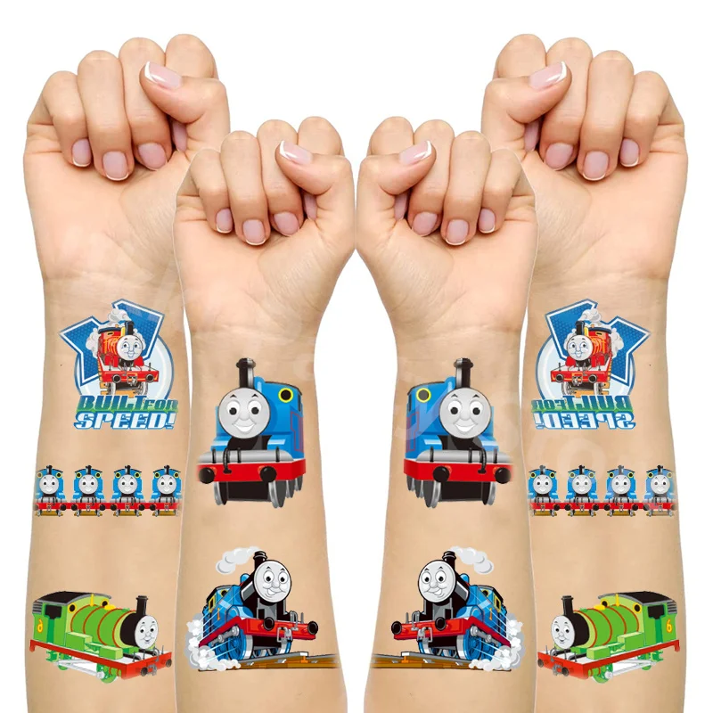 Thomas Train and His Friends Tattoos for Kids the Train Temporary Tattoos Stickers Boys Kids Party Supplies Gifts for Children ﻿