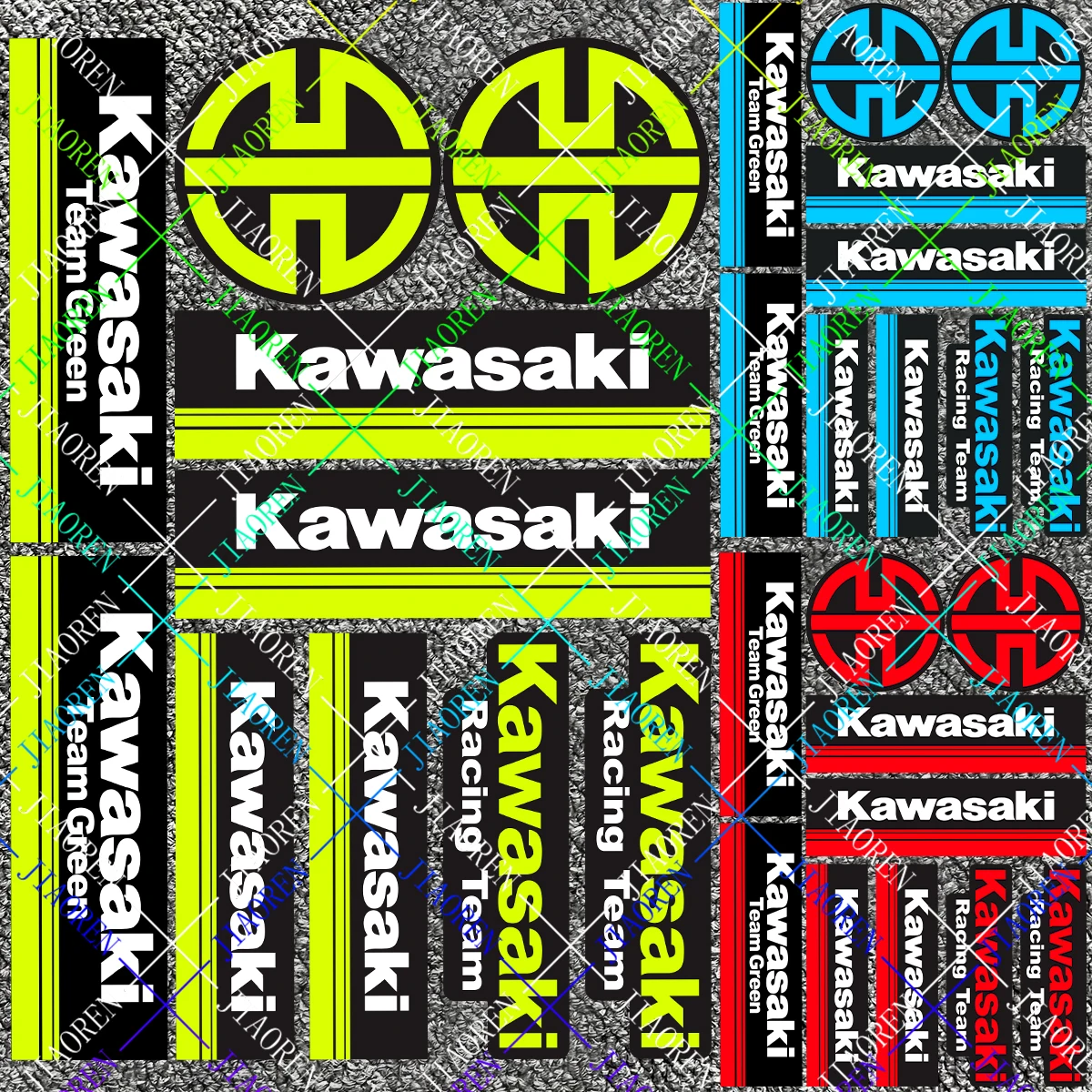 

Рождественская наклейка Kawasaki, наклейка на мотоцикл, танк, шлем, логотип