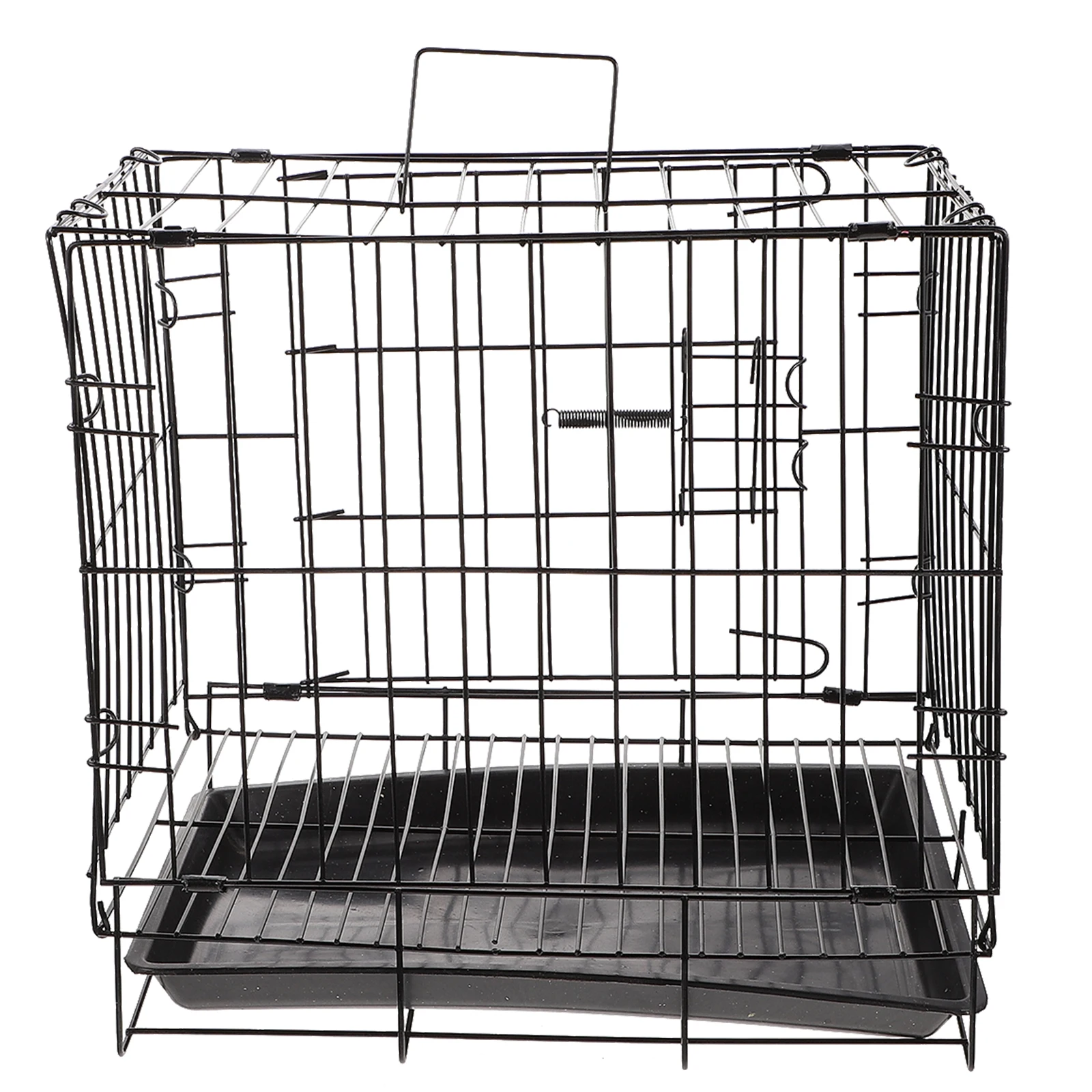 

Pet Cage Dog Iron Wire Crate Medium Size Small Animal Enclosure Durable Kennel Safe Portable Easy Assembly Indoor Outdoor Pet