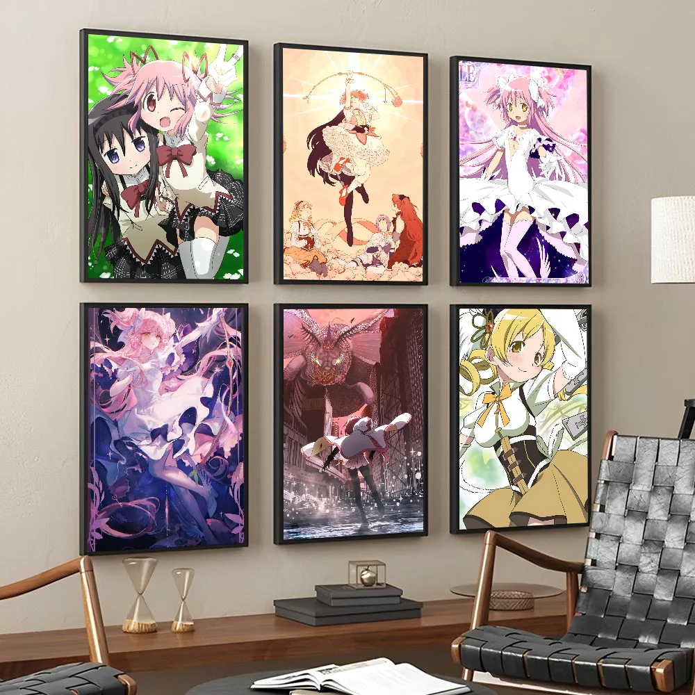 P-Puella M-Magi M-Madoka Magica Poster Paper Print Home Living Room Bedroom Entrance Bar Restaurant Cafe Art Painting Decoration