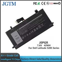 JGTM J0PGR 42Wh 7.6V Laptop Battery For Dell Latitude 12 5285 5290 2-in-1 T17G Tablet Series Notebook 0J0PGR JOPGR 1WND8 X16TW