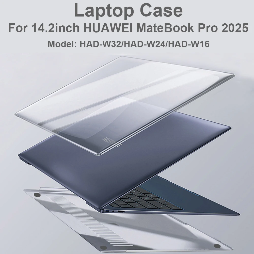 

Чехол для ноутбука HUAWEI MateBook Pro 2025, модель 14,2 дюйма HAD-W32 HAD-24 HAD-16, кристаллический и матовый чехол, противоударный защитный чехол