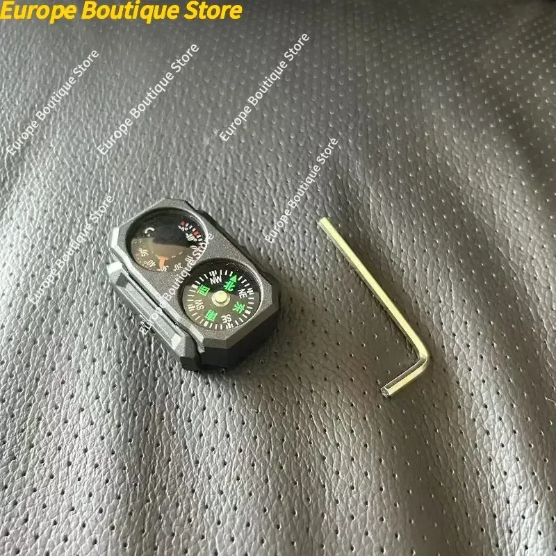 في الهواء الطلق البوصلة التكتيكية البسيطة العالمي 20 مللي متر دليل ميزان الحرارة البوصلة ميزان الحرارة 20 مللي متر السكك الحديدية الدقة أداة خارجية SLR416 #2