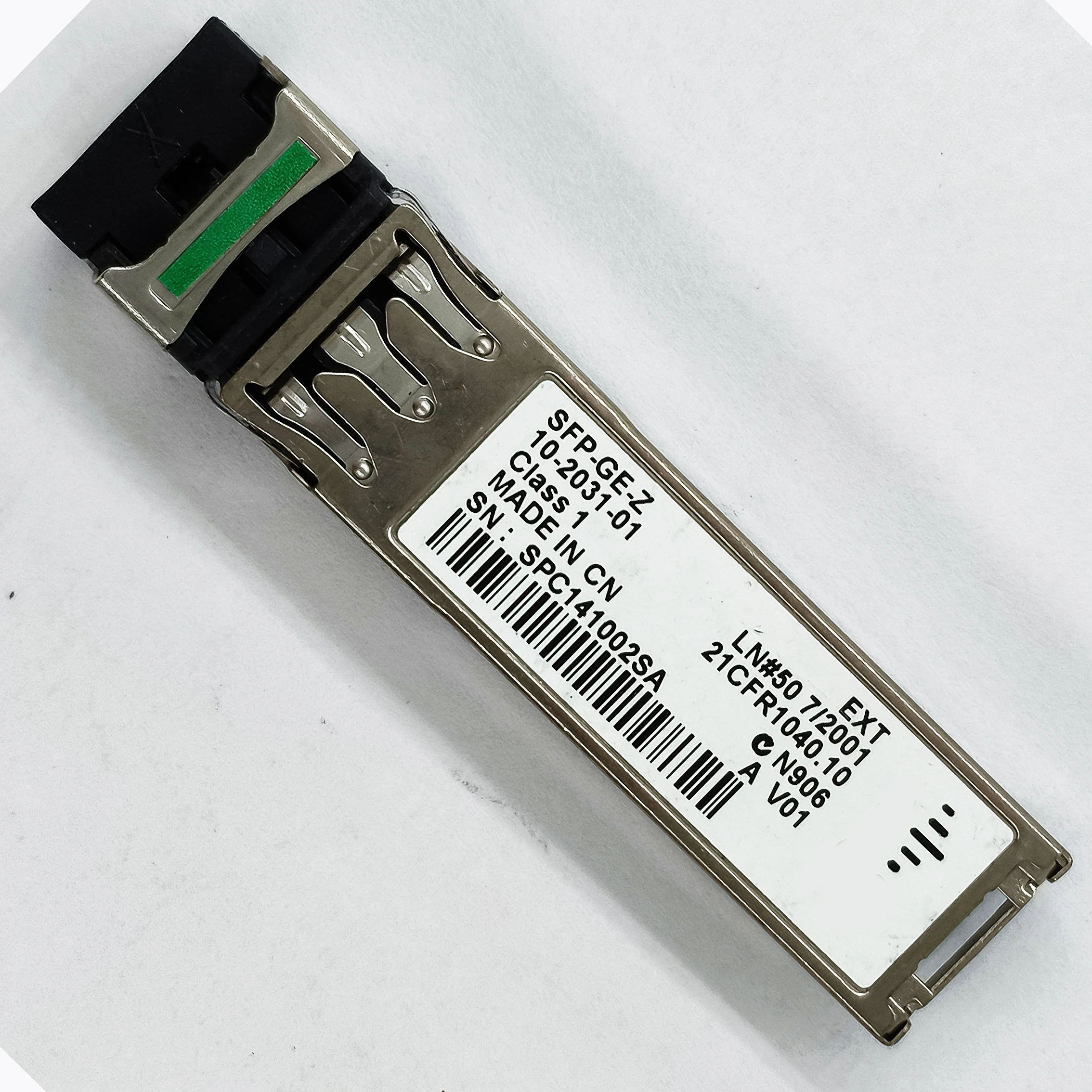 

Genuine For Cisco SFP-GE-Z V01 10-2031-01 CNUIACXAAA EXT SMF 1550nm 70km SFP Dual LC SFP Refurbished Transceiver Optical Module