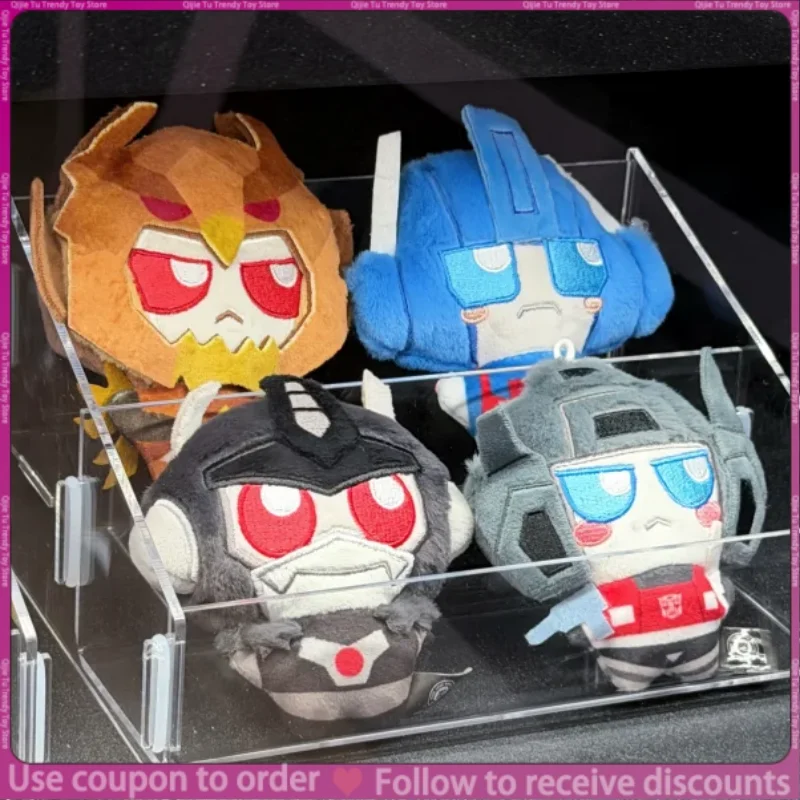 ReeSee Mini Transformation Plush V2 Peluche Doll Bag Pendant Ultra Magnus Beast Wars OP Jetfire Silverbolt Ironhide Cute Gifts