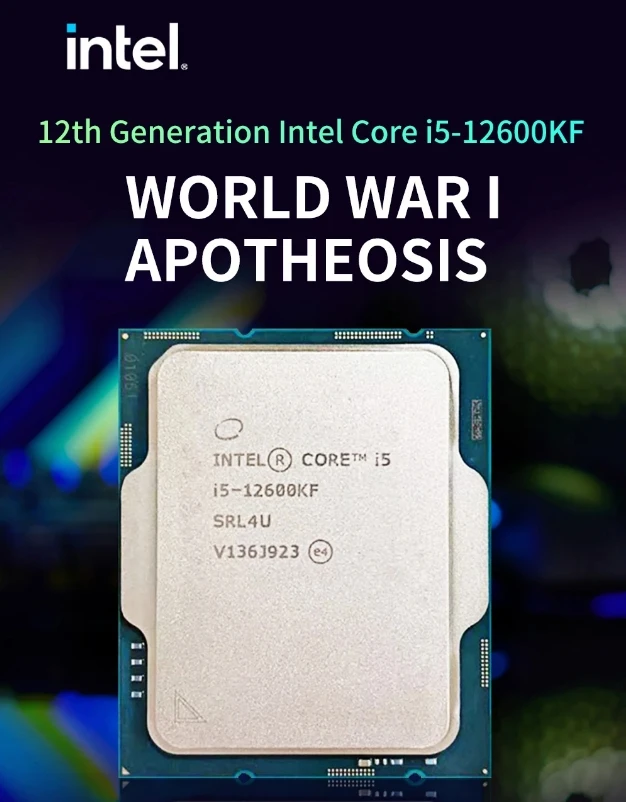 i5-12600KF Intel Core i5 12600KF 3.4 GHz Ten-Core Sixteen-Thread CPU 10NM L3=20M 125W LGA 1700 New