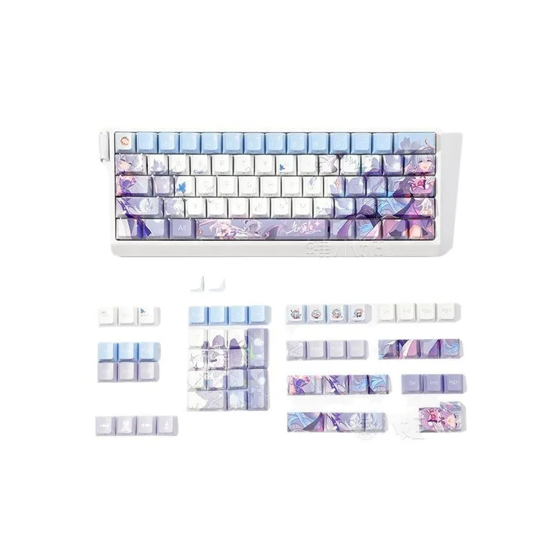 

130 keycap collapse star dome railway firefly keycap side engraved light transmission thermal sublimation magnetic axis