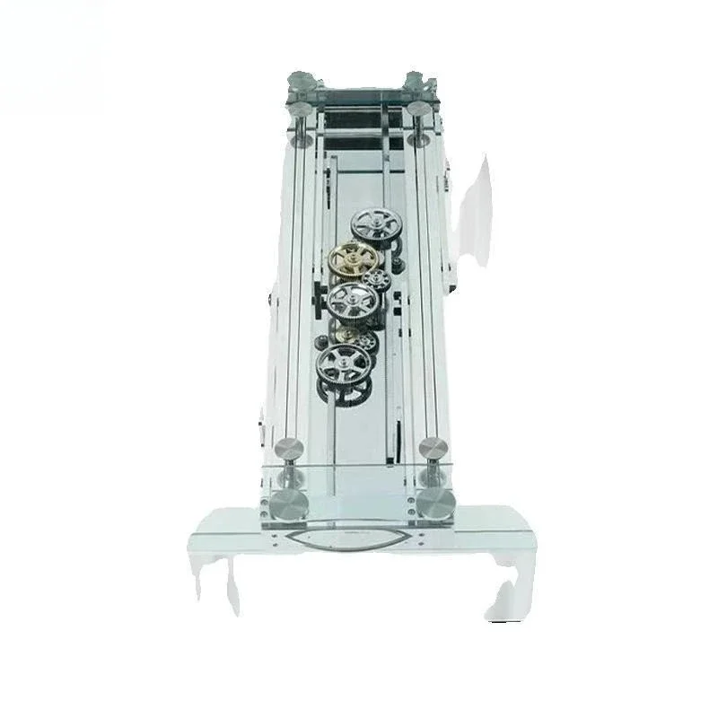 Dining table designer light luxury Nordic glass gear telescopic electroplating multi-functional table