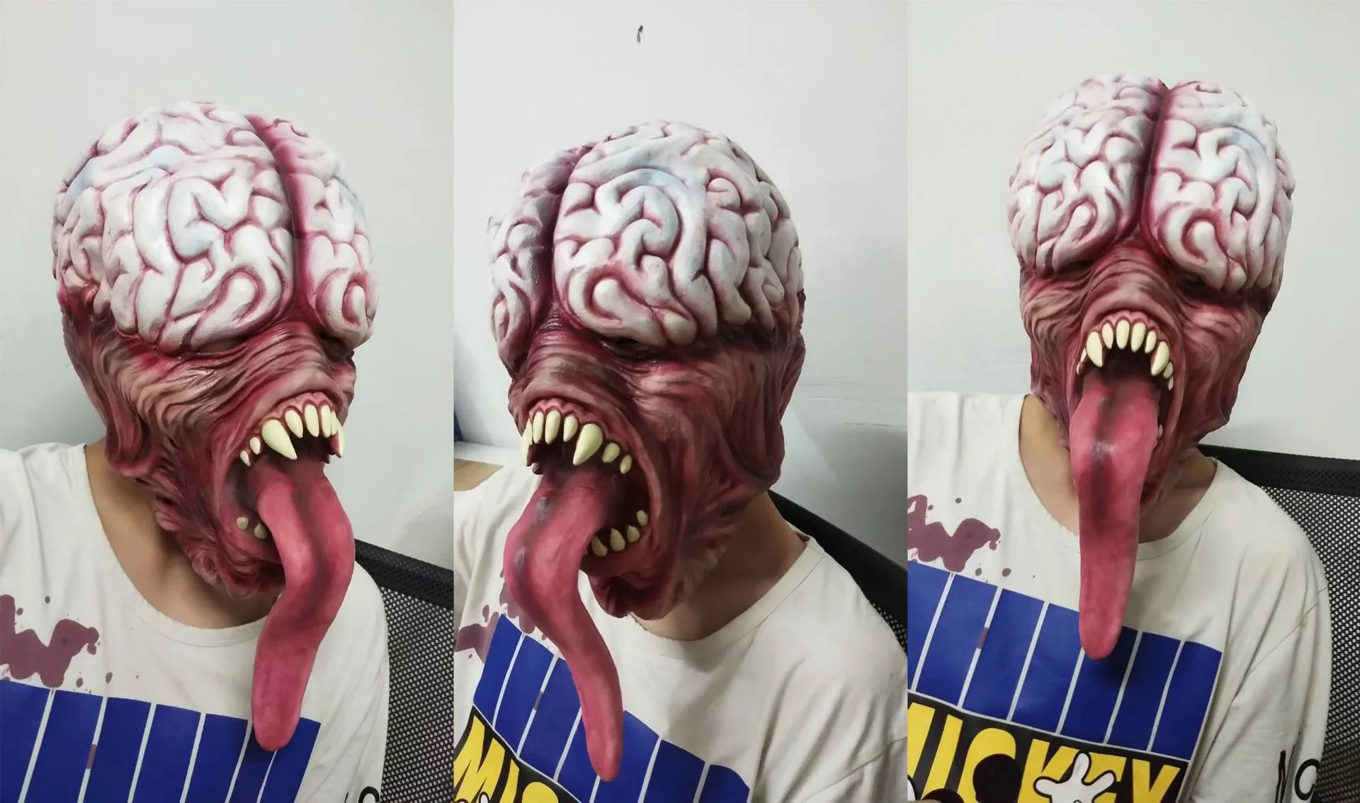 

Evil Mask Horror Long Tongue Brain Burst Mask pour Halloween Costume