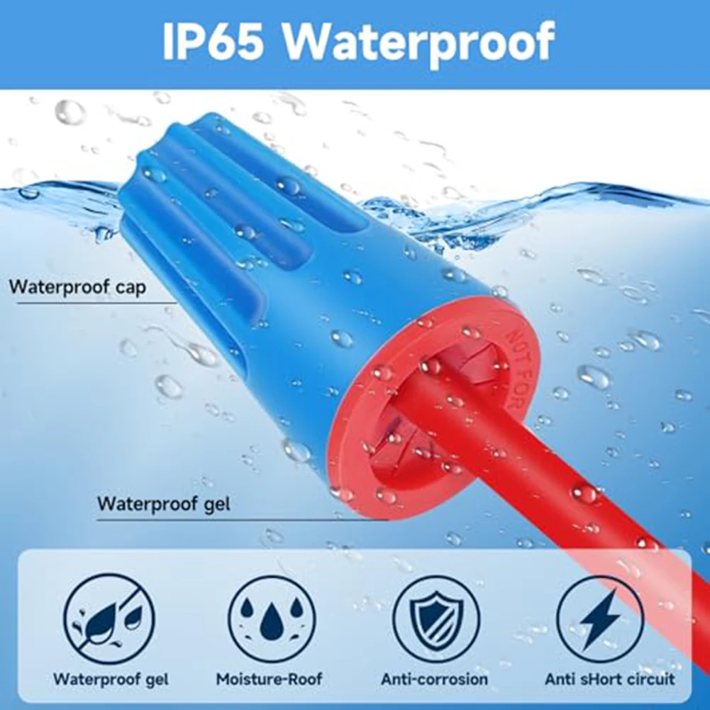 IP65 Cable Terminals Electrical Screw Terminals For Underground Sprinkler Systems Secure Twist-on Fit For 22AWG To 8AWG Cables