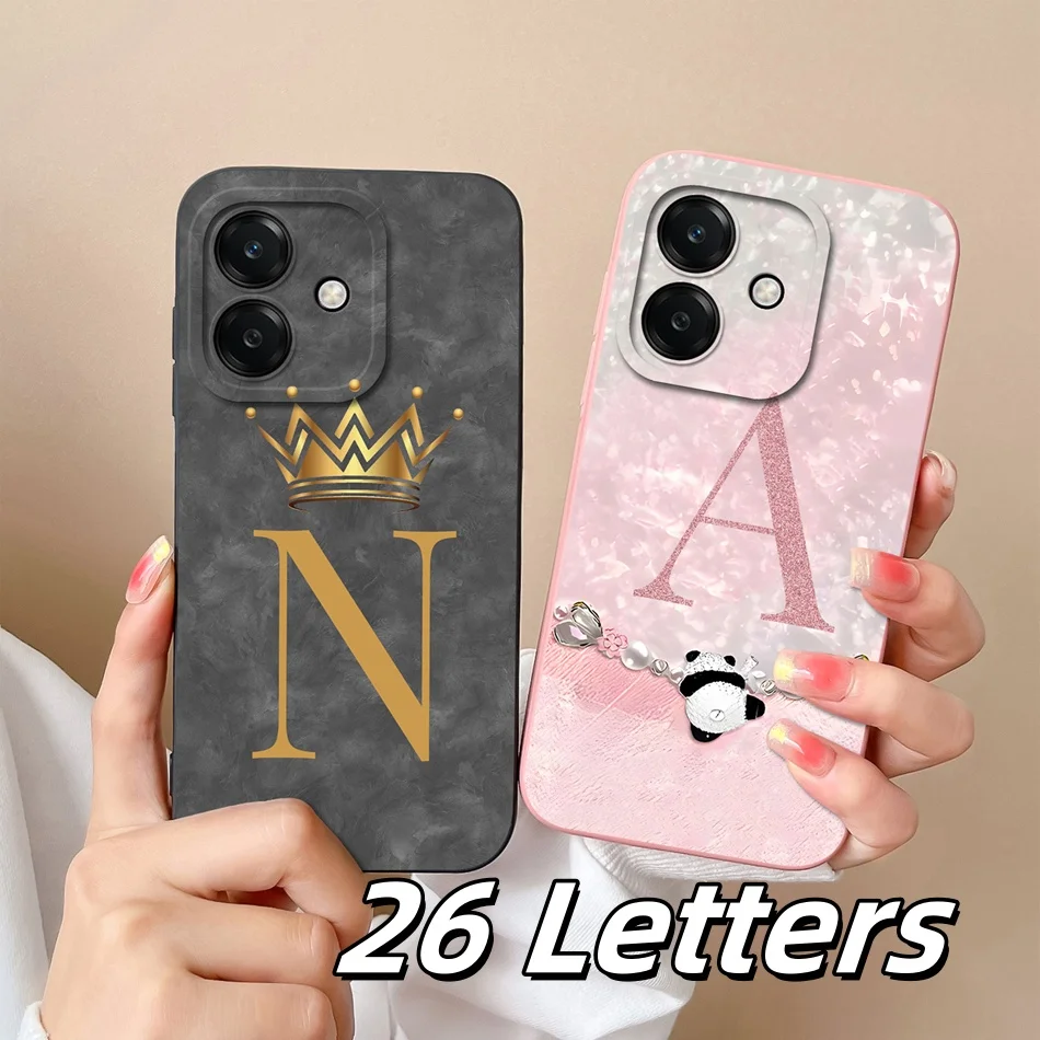 For Oppo A40 A40m Case For Oppo A60 4G 5G Cute Panda Letters Soft Back Cover For Oppo A 40 OppoA40 Oppo A 60 OppoA60 Phone Shell