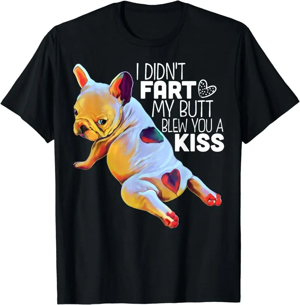 T-shirt de manga curta buldogue francês para homens e mulheres, roupas de alta qualidade, 100% algodão