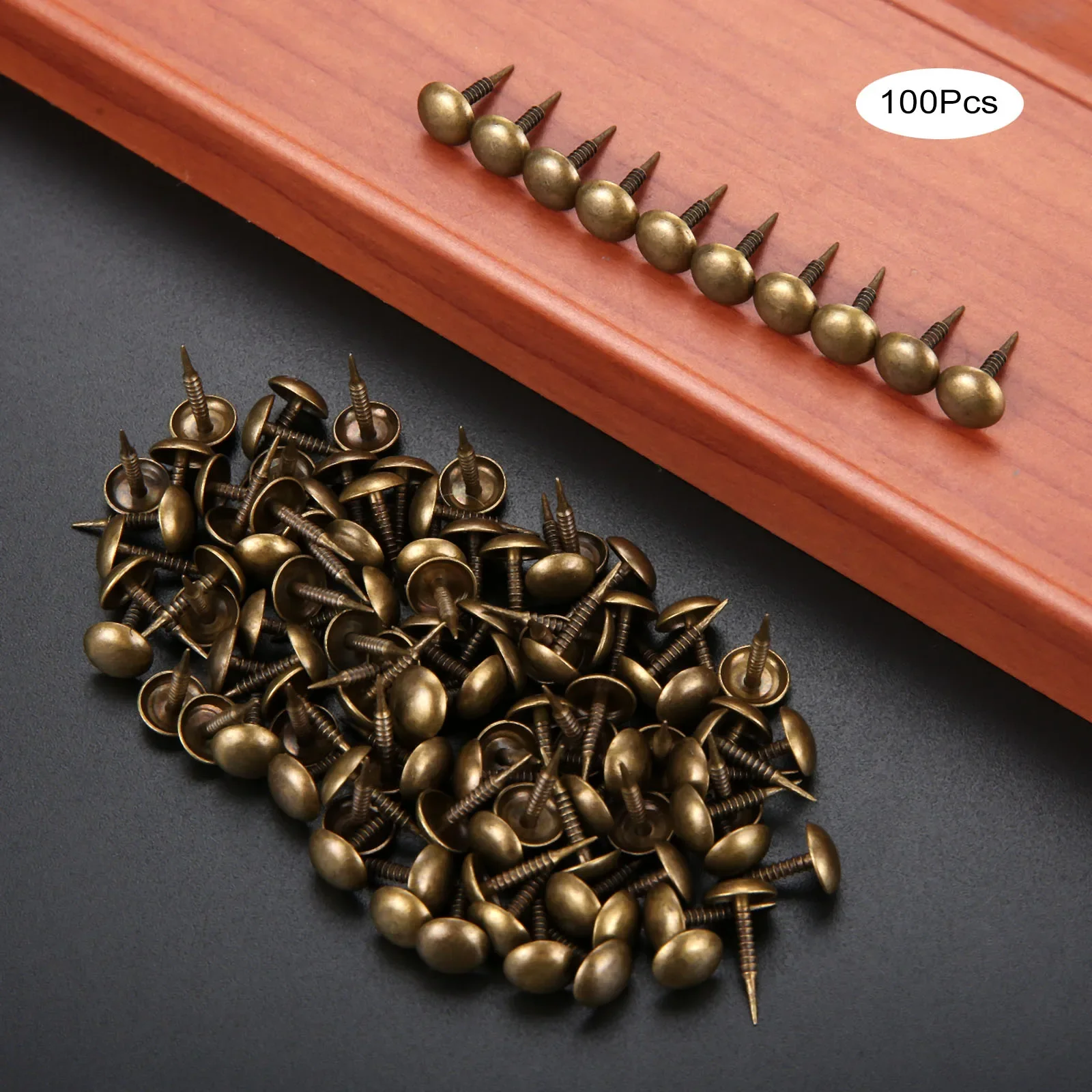 Dreld-装飾的な室内装飾品,100個,木製ジュエリーボックス,ソファ家具,パッド,8*15mm