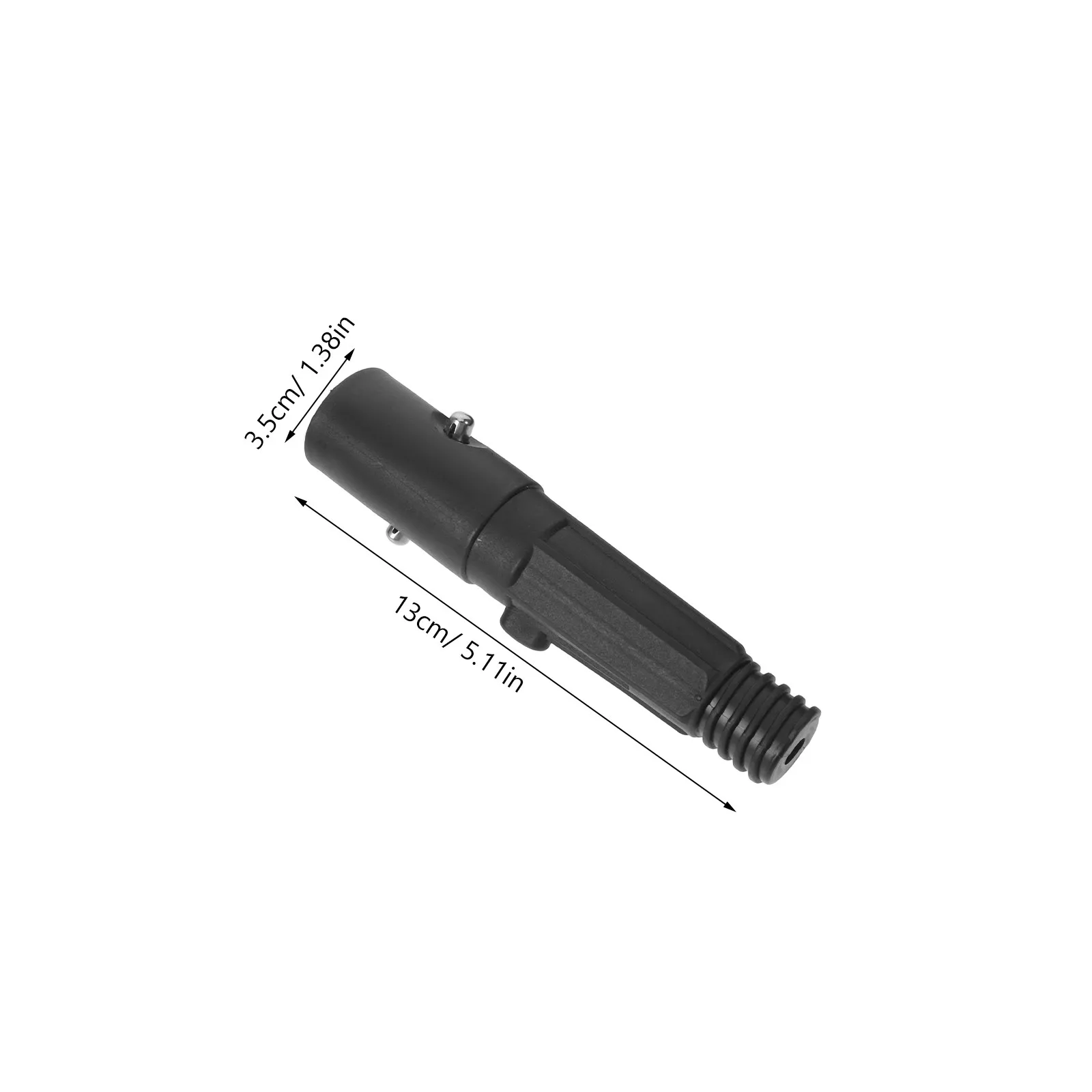 Mop Extension Pole Threaded Tips 4 Pack Plastic Cones with Spring Clips Broom Handle Repair Nine Tenths Inch