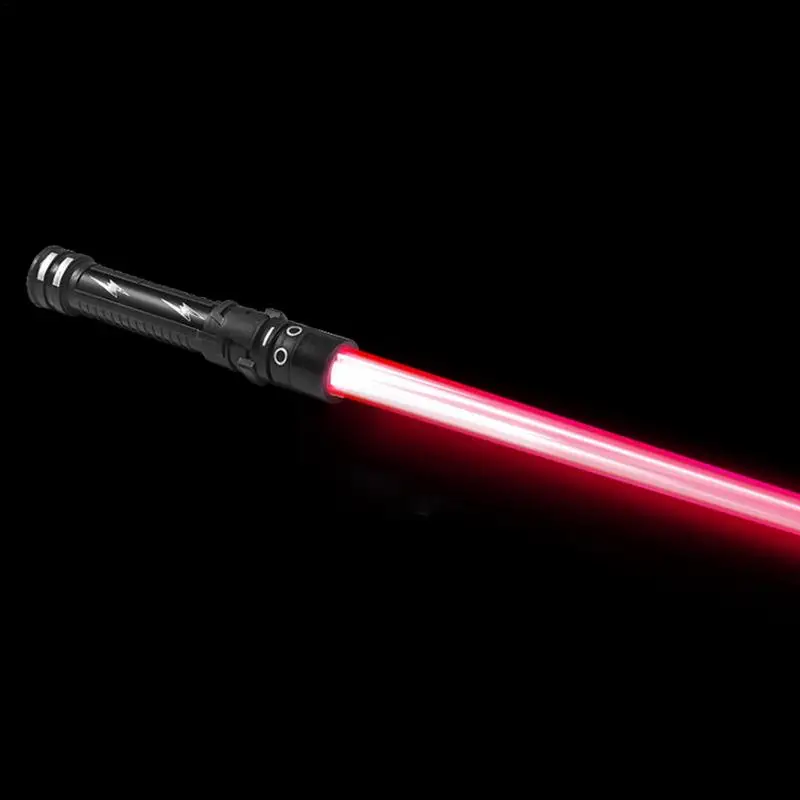 

Heavy Dueling Saber Fight Sound Effects Cosplay Toys For Kid Anti-Slip Smooth Swing And Retractable Blade Seven-Color Led Lights