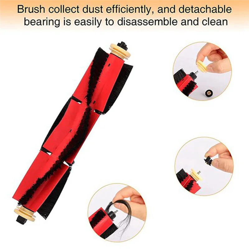 For S5 / S5 Max / S6 / S6 MaxV / S6 Pure Robot Spare Parts Accessories Main Side Brush Hepa Filter Mop