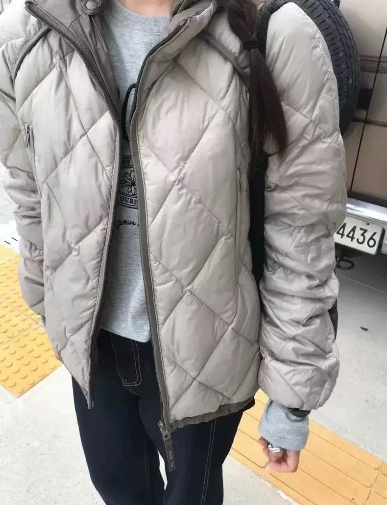 العصرية الشتاء Du down Jaet مبطن نمط تنوعا ملابس خارجية المرأة عادية Sle الدفء مضمونة غير القابلة للإزالة هود