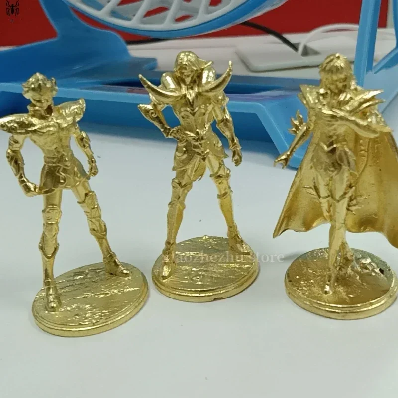 Figurines de Saint Seiya en Métal et Laiton, Modèle de Soldat, Pré-vente, Pièces d'Échecs de Jeu de Société, Ornements de Signe du Zodiaque, Cadeau de Noël, 5cm