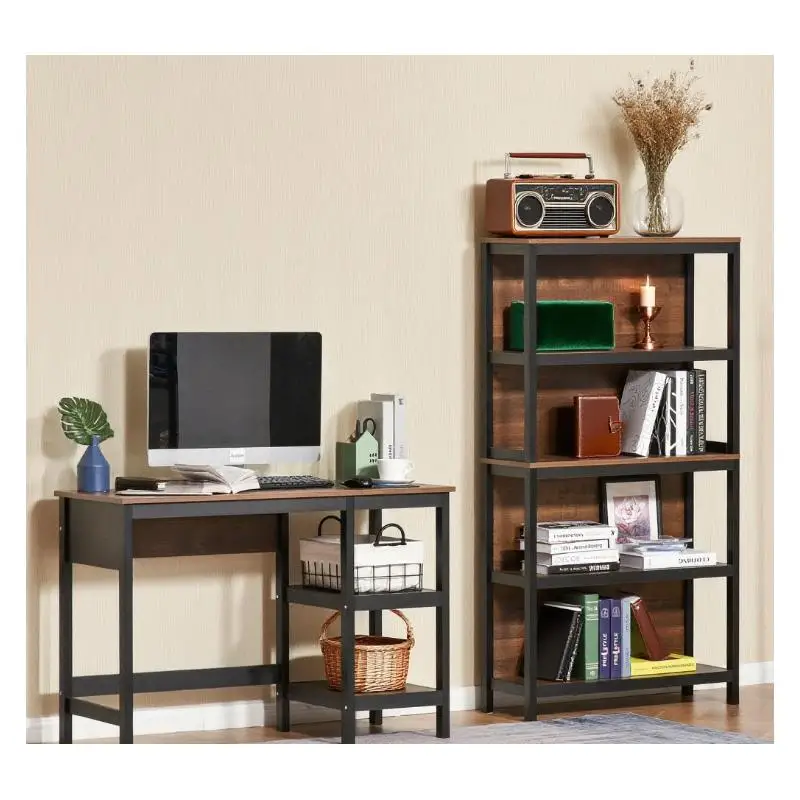 منظم رف التخزين للكتب والمرافق - حل تخزين متعدد الطبقات متعدد الاستخدامات للمنزل والمكتب