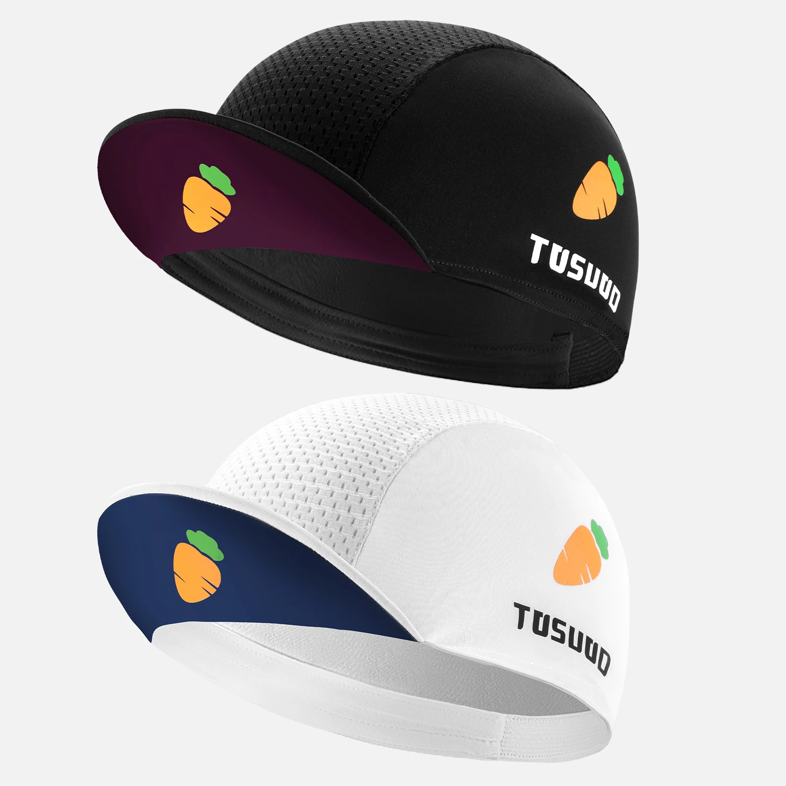 AliExpress TOSUOD Quick-Drying Cycling Hat Carrot Printing Design Sweatband Breathable Sun Protection Bike Caps Sports Sweat Releasing Cap