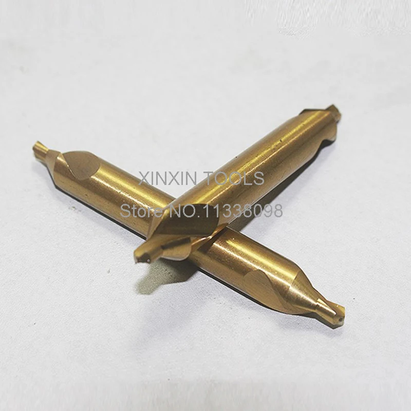 

Free Delivery 1.0mm~5.0mm 10pcs HSS CO M35 60 degrees Containing cobalt spiral center drill Processing of stainless steel etc