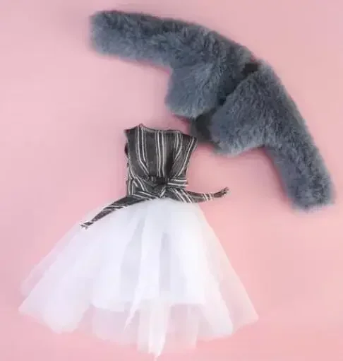 TA10 Giocattolo bellissimo vestito cappotto rosa viola abiti per le tue bambole 1/6 FR FR2 Xinyi ST Bbie