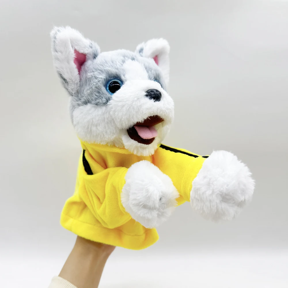 Wypchane pluszowe zwierzęta Zabawki Ręka Palec Historia Lalka Kawaii Lalki Edukacyjne Zabawki dla niemowląt koń Husky Krowa Bydło Słoń Królik Mon