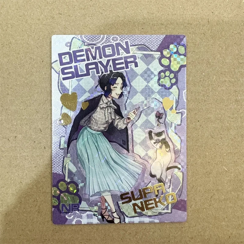 Cartes de Collection Anime Demon Slayer NR Kanroji Mitsuri Kochou Shinobu Tokitou Muichirou, jouets cadeaux de noël et d'anniversaire