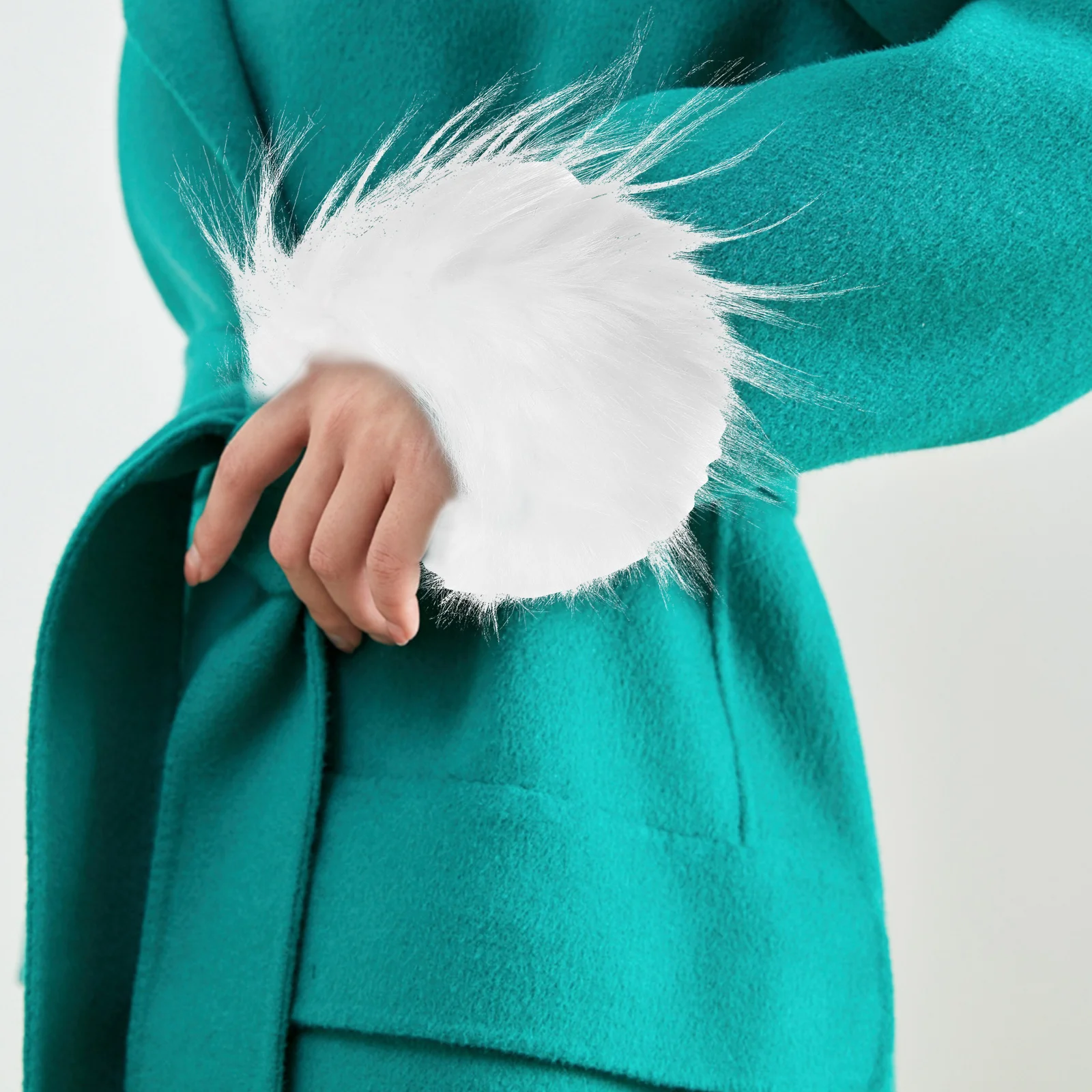 

1pcs 1 Pair Wrist Cuffs Winter Warm Arm Warmer For Women Cozy Furry Sleeve Accessory Stylish Winter Wrist Cuff For Cold Weather