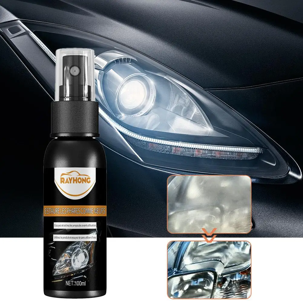 Automobile Headlight Polish Headlight Scratch Repair Headlight Plating Crystal Recondition Spray Spray Polish Repair Headli P5B2