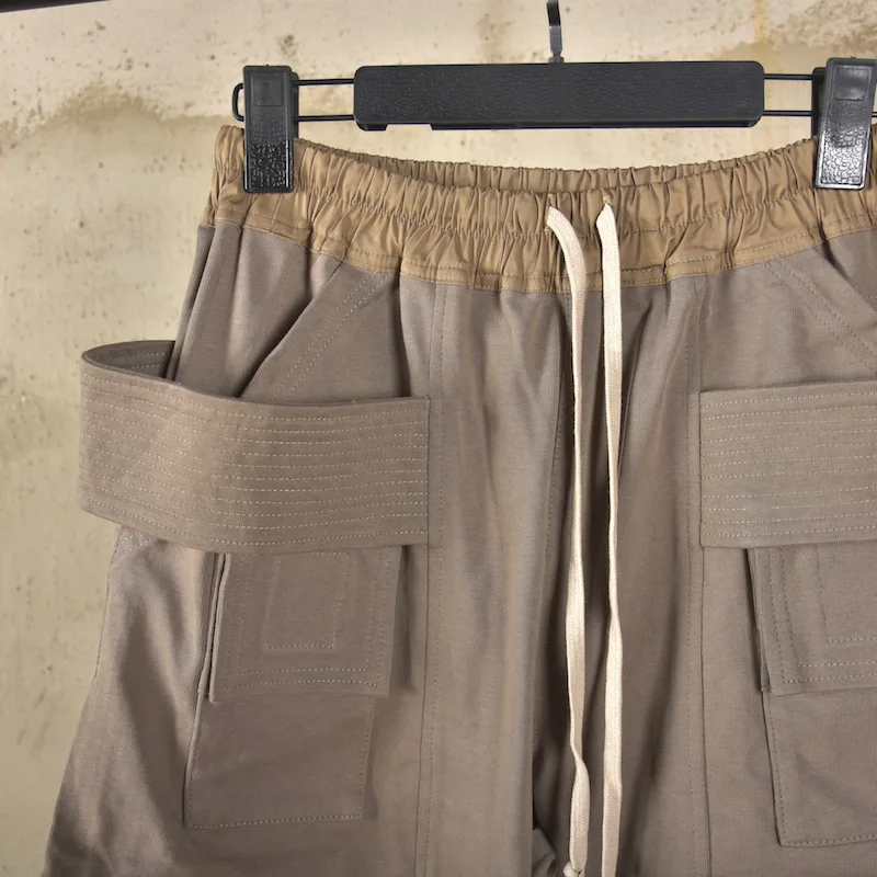 RO Style Pants Pure Cotton Plain Weave Mens Spring and Autumn Style Large Straight Tube Double Ring Casual Pants