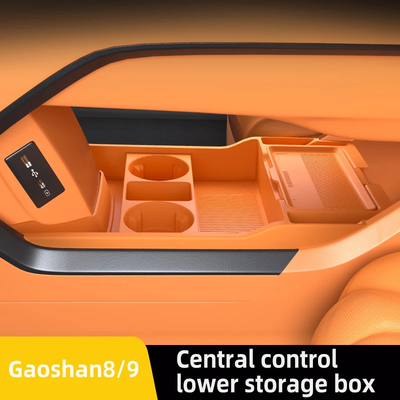 

Для GWM WEY 80 G9 2025 2026, ящик для хранения, центральный подлокотник, скрытый ящик, держатель для чашки, органайзер, аксессуары для интерьера