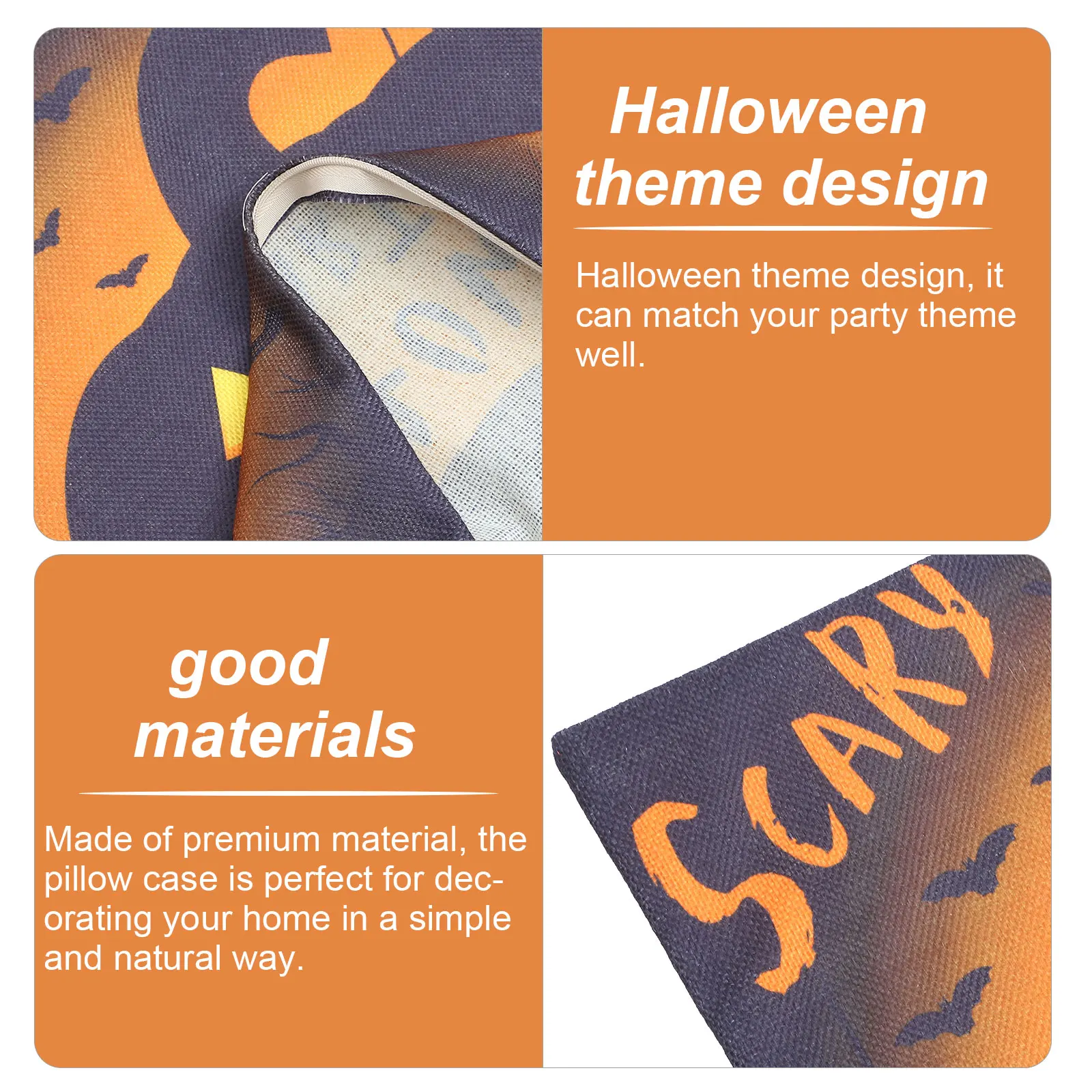 

Halloween Pumpkin Pillow Cover Sofa Couch Home Decorative Soft Polyester Cushion Case Throw Pillowcase Bedroom Decor 3D Printed