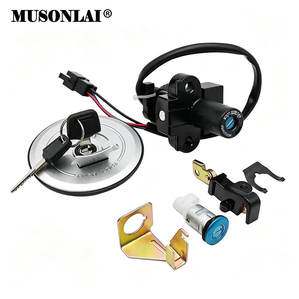 Motorcycle Ignition Switch Fuel Tank Lock For Honda XRV750 Africa Twin VTR1000F Firestorm Superhawk 35010-MBB-730 35010-MBB-640