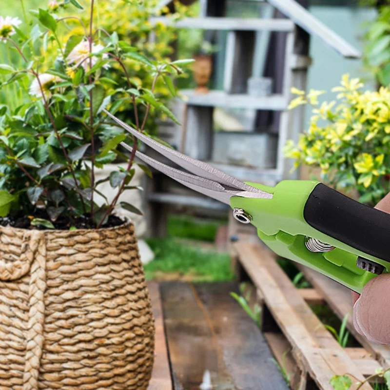 1pc Stainless Steel Garden Pruning Shears Tools Non-slip Labor-saving Flower Branch Branch Shears Fruit and Vegetable Shears