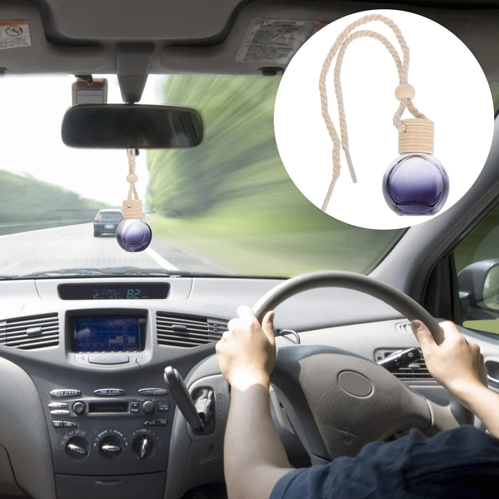 

8Pcs Hanging Car Perfume Bottle Pendants Decorative Essential Oil Diffuser for Vehicle Air Freshener Reusable Scent Container