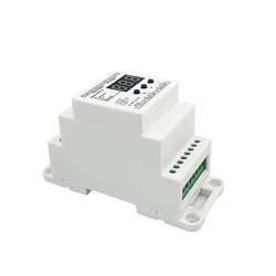 DIN Rail DMX512 to Relay Controller AC 85V-265V Input;10A*2CH Output 2 Channel DMX-RDM Relay Din Base